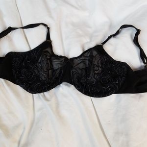 Chantelle black sheer bra